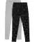 Kinder leggings met hartjes zwart/grijs