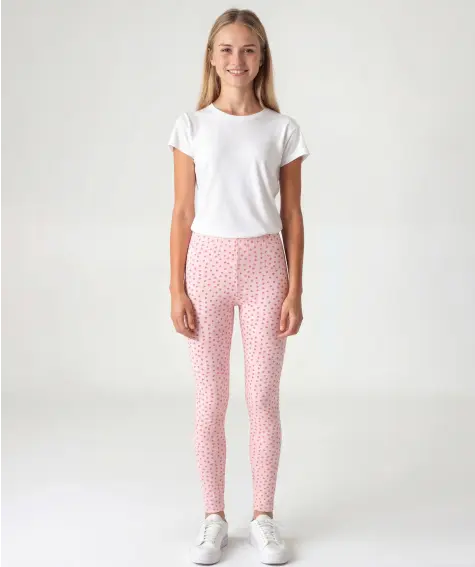 Legging met hartjes
