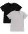 T-Shirty Basic czarny/szary melanż