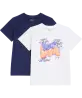 wit/donkerblauw