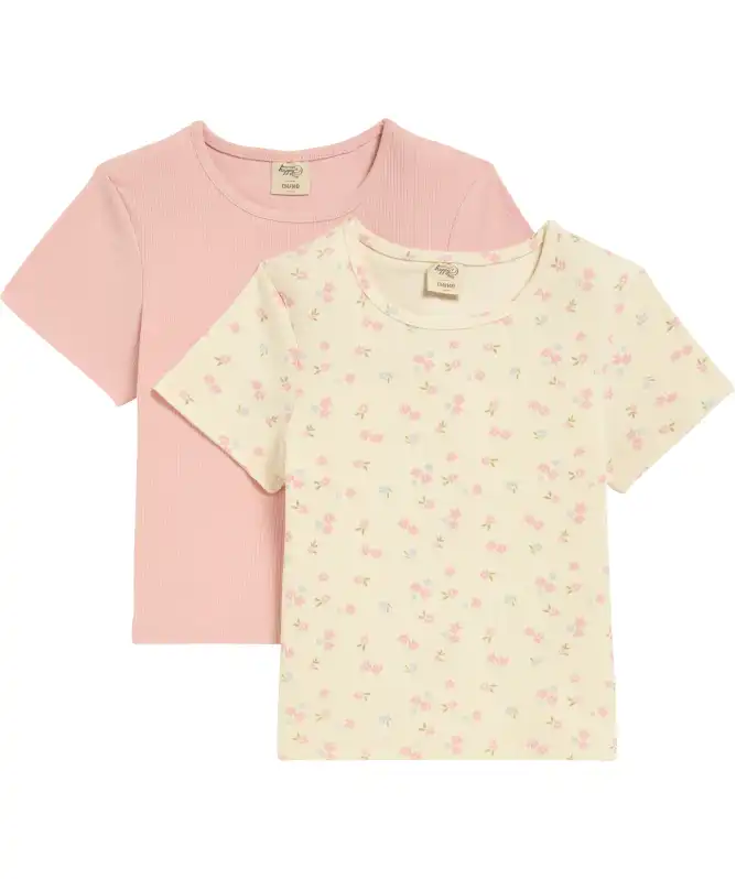 Kinder T-shirts geribbeld