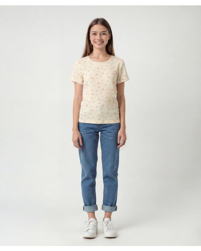 تيشيرتات مضلعة للبنات، وردي (KiK Gerippte T-Shirts (rosa)) — KiK, منتج ألماني أصلي في المغرب