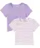 Gerippte T-Shirts lila