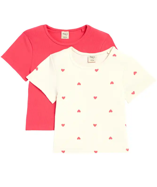 Kinder T-shirt met hartjes
