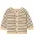 Newborn Strickjacke mit Streifen naturfarben
