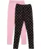 Leggings Herzen schwarz/rosa