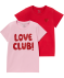 T-Shirt mit Glitzer rot/pink