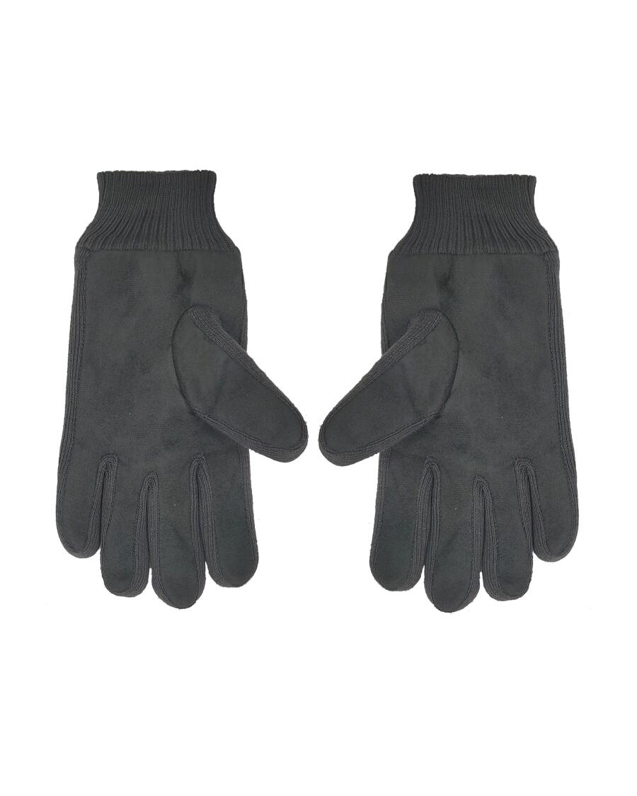 Handschuhe in Wildlederoptik fr Herren, dunkelgrau