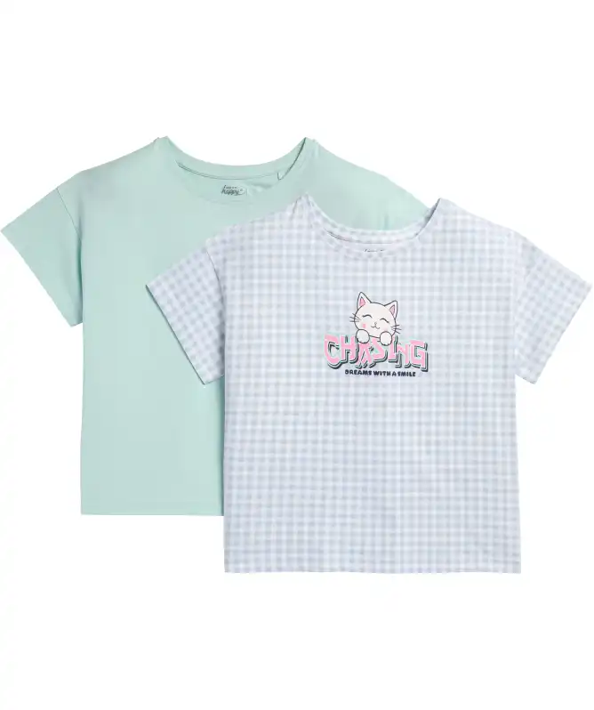 Kinder T-shirt met kat