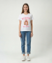 T-Shirts Capybara rosa/weiß