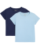 Basic T-Shirts dunkelblau/hellblau