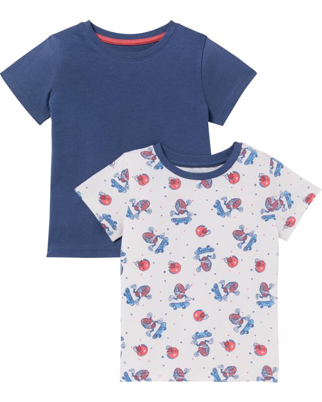 T-shirts football américain garçon, blanc/bleu (KiK T-Shirts Football (weiß/blau)) — KiK, produit allemand authentique au Maroc