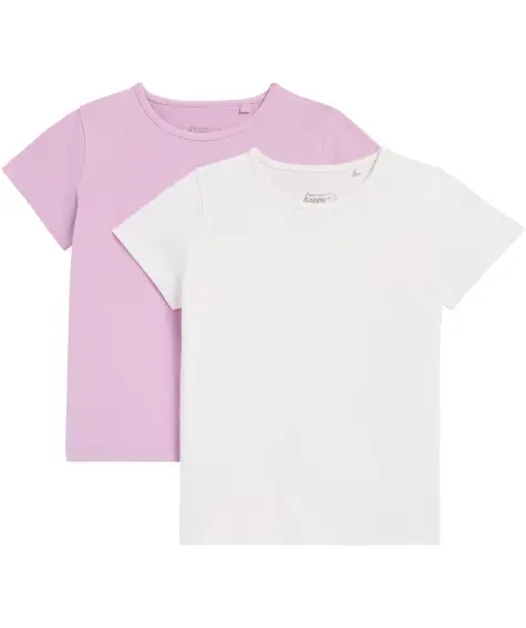 T-Shirts in Flieder und Weiß