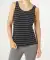 Gestreepte tanktop zwart/wit