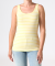 Gestreiftes Tanktop weiß/gelb