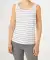Gestreepte tanktop wit/zwart