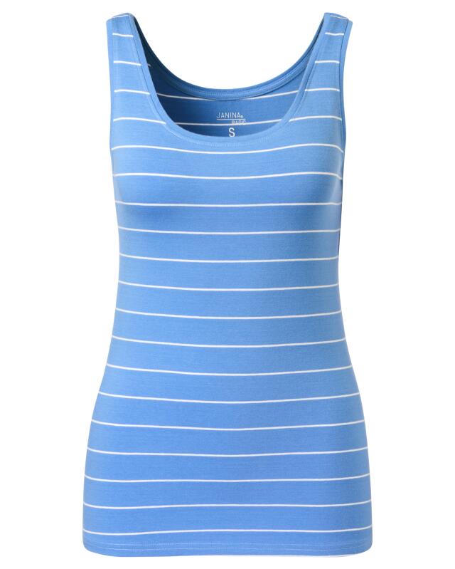 تانك توب مخطط للنساء، أزرق/أبيض (KiK Gestreiftes Tanktop (blau/weiß)) — KiK, منتج ألماني أصلي في المغرب