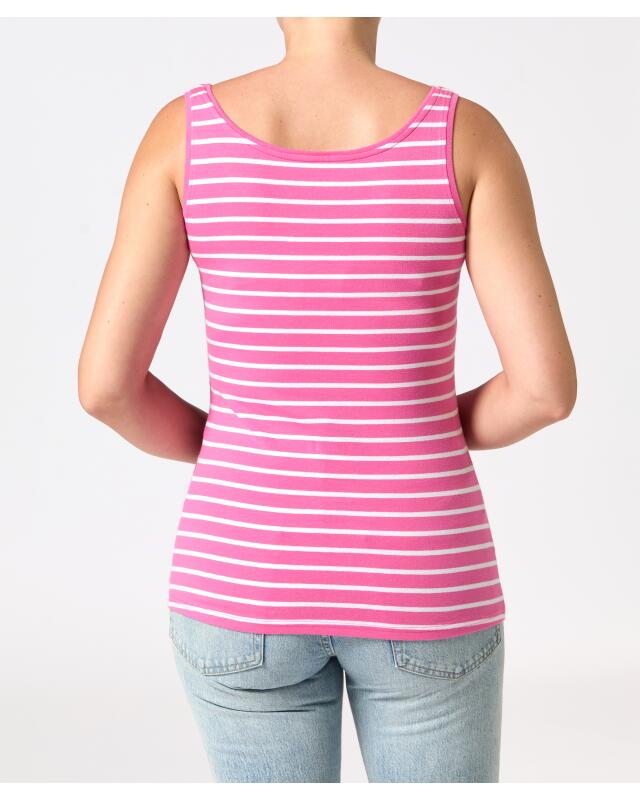 تانك توب مخطط للنساء، وردي/أبيض (KiK Gestreiftes Tanktop (rosa/weiß)) — KiK, منتج ألماني أصلي في المغرب