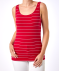 Gestreiftes Tanktop rot/weiß