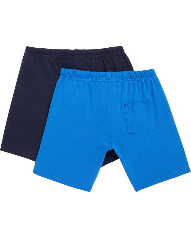 Shorts with side stripes for boys, navy/blue (KiK Shorts mit Seitenstreifen (dunkelblau/blau)) — KiK, authentic German product in Morocco