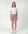 Radlerhosen Blumen rosa/helllila