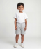 Shorts mit Streifen schwarz/grau melange