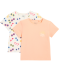 T-Shirts mit Sonne und Sonnenbrillen apricot/natur