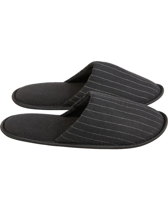 Chaussons homme, noir — KiK, produit allemand authentique au Maroc