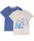 Kinder T-shirt met graver blauw