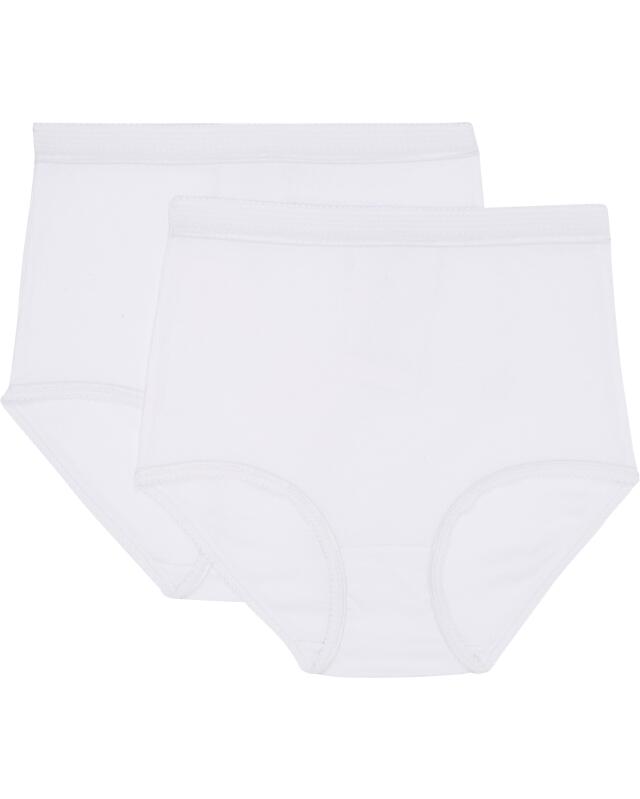 Slips taille haute femme, blanc (KiK Slips mit hoher Leibhöhe (weiß)) — KiK, produit allemand authentique au Maroc