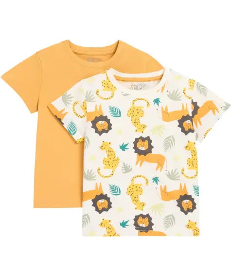 T-Shirts mit Leoparden und Löwen