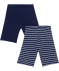 Kinder fietsbroek basic donkerblauw/donkerblauw bedrukt