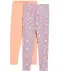 Kinder legging met stippen lila/oranje