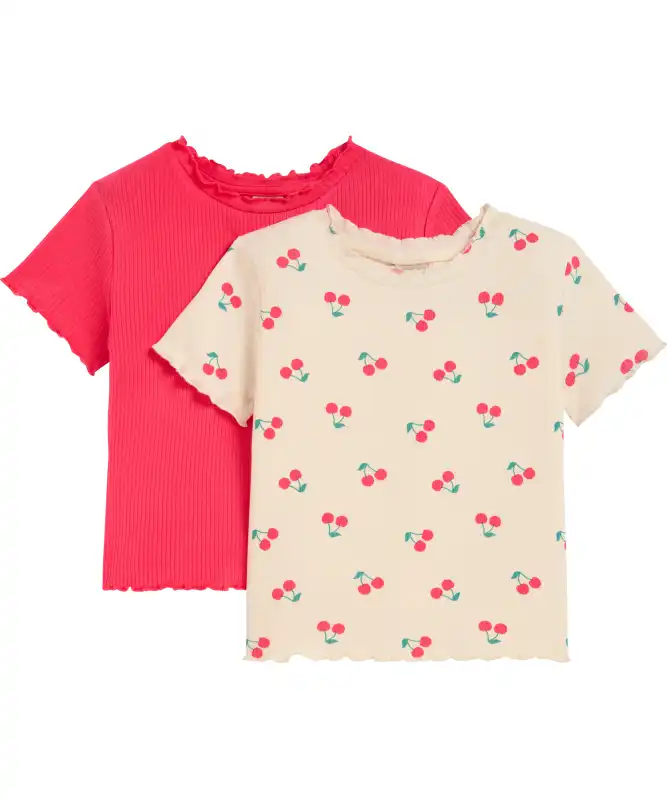 Kinder T-shirts met schulpranden