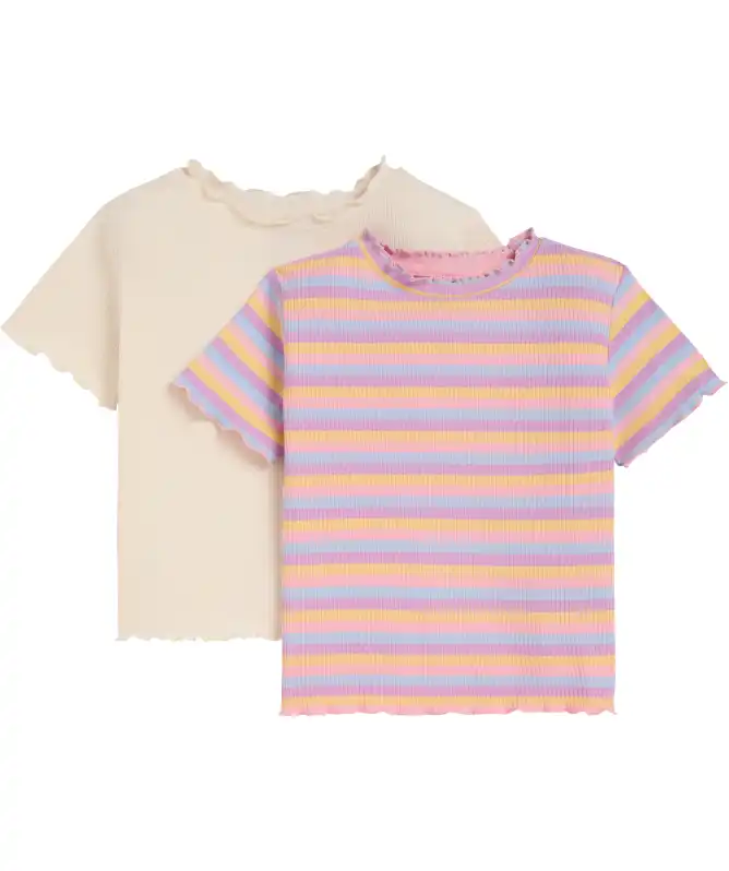 Trička s vroubkovanými okraji