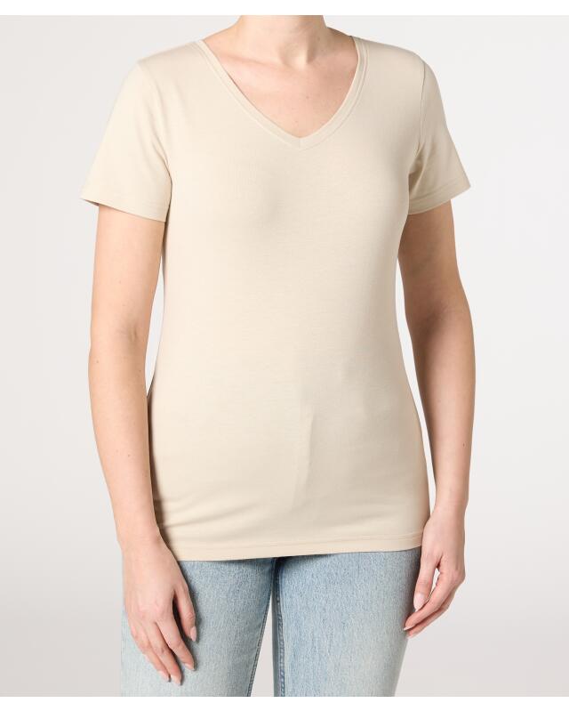 تيشيرت أساسي للنساء، كريمي (KiK Basic T-Shirt (creme)) — KiK, منتج ألماني أصلي في المغرب