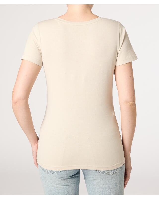 تيشيرت أساسي للنساء، كريمي (KiK Basic T-Shirt (creme)) — KiK, منتج ألماني أصلي في المغرب