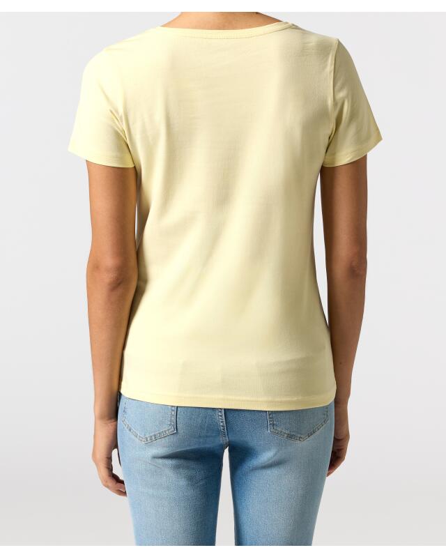 Basic T-shirt for women, light yellow (KiK Basic T-Shirt (hellgelb)) — KiK, authentic German product in Morocco