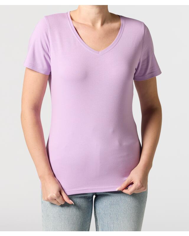 تيشيرت أساسي للنساء، ليلكي (KiK Basic T-Shirt (flieder)) — KiK, منتج ألماني أصلي في المغرب