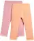 Kinder legging met kanten zoom abrikoos/roze