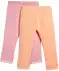 Leggings mit Spitzensaum apricot/rosa