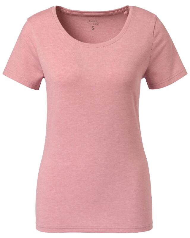 تيشيرت للنساء، وردي غامق مبرقش (KiK T-Shirt (dunkelrosa melange)) — KiK, منتج ألماني أصلي في المغرب