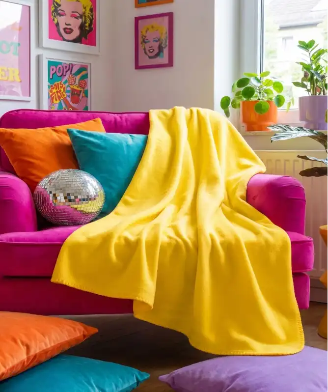 Polarfleecedecke Neon