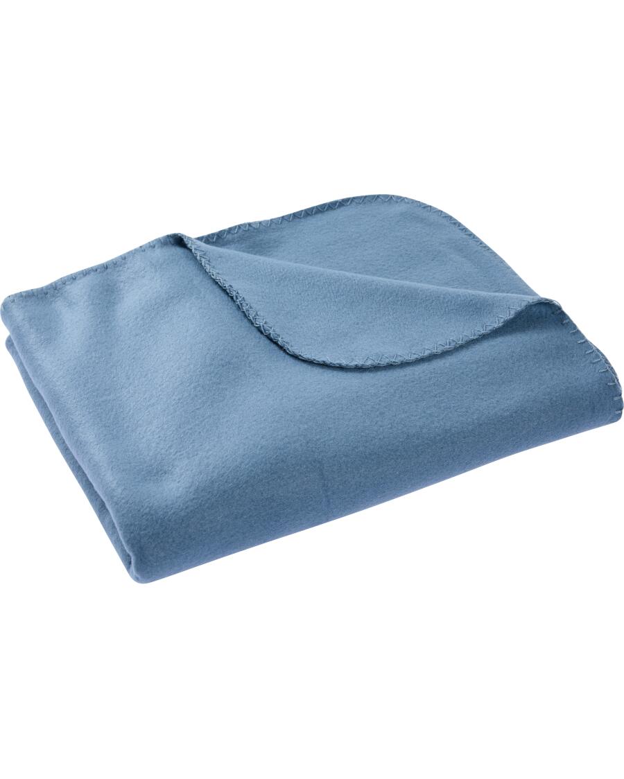 Weiche Fleecedecke blau