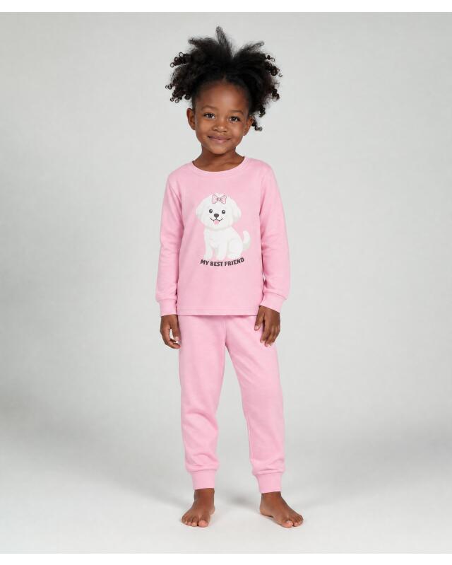 Pyjama mignon fille, rose (KiK Süßer Pyjama (rosa)) — KiK, produit allemand authentique au Maroc