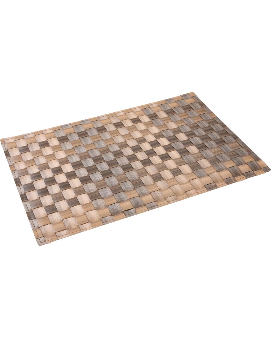 Gevlochten placemat bruin