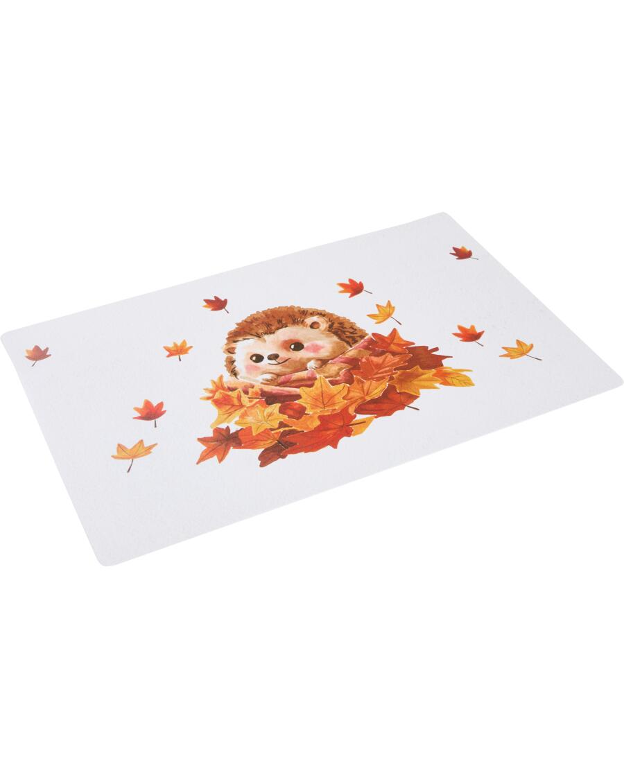 Placemat met dierenmotief rood/wit