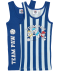 Lizenz Unterhemden royalblau