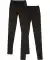Schwarze Basic Leggings schwarz/schwarz