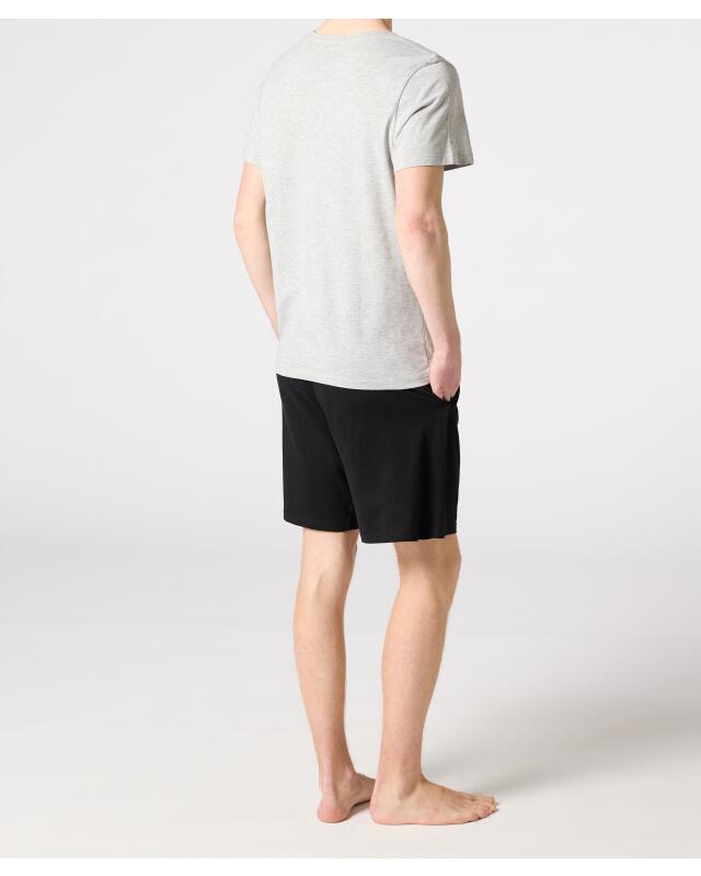 Short pyjamas for men, grey marl (KiK Kurzer Pyjama (grau melange)) — KiK, authentic German product in Morocco